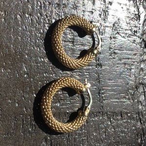 14K Yellow Gold Hoop Earrings